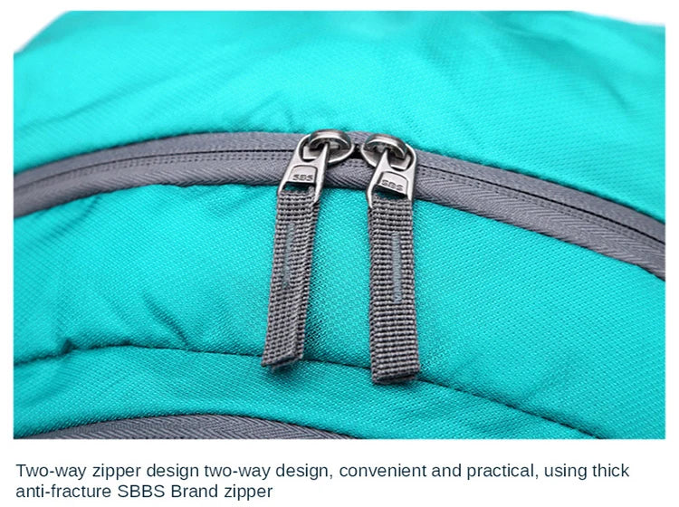 40L Outdoor Foldable Backpack Ultralight Waterproof Soft Camping Shoulder Pack Climbing Travel Mountaineering Hiking Cycling Bag