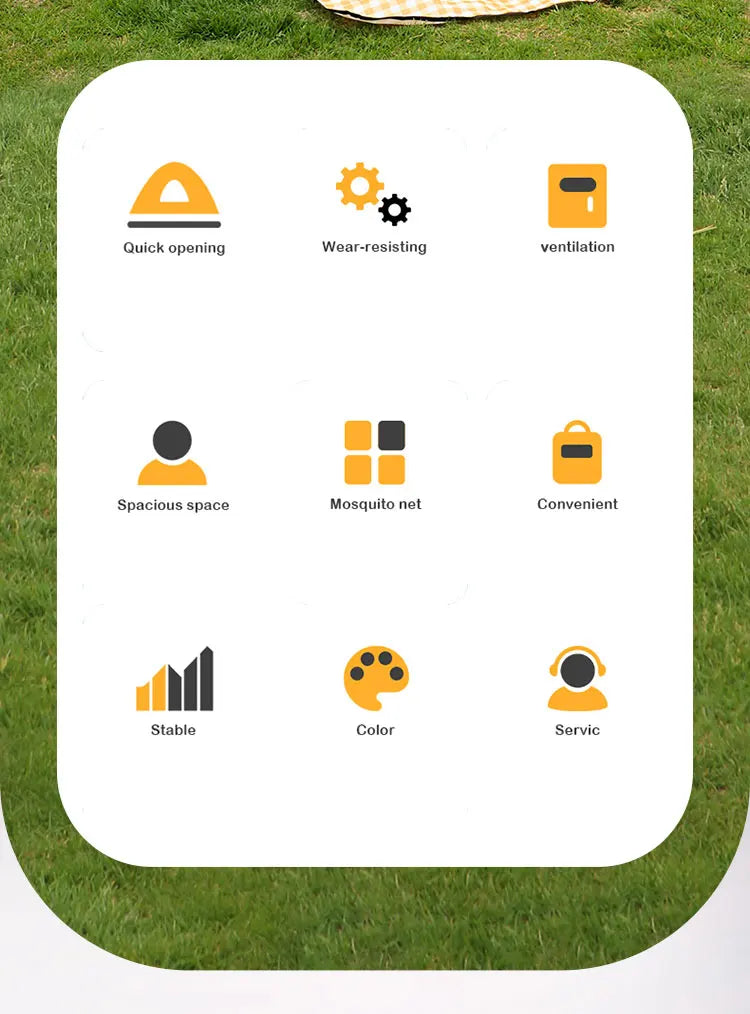 Factory Outlet New Pattern Custom Oem Easy One Touch Tents Outdoor Automatic Camping Tent Camptown Tent