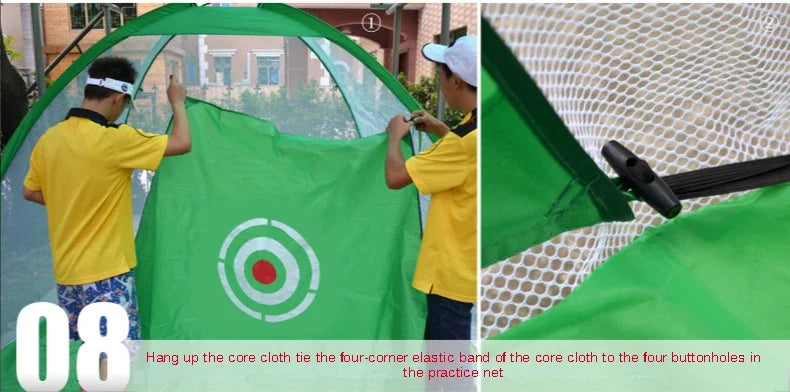 PGM Brand Golf Hitting Cage Indoor 2M 3M Golf Practice Net Tent Garden Grassland Golf Training Equipment Mesh Mat Outdoor Swing