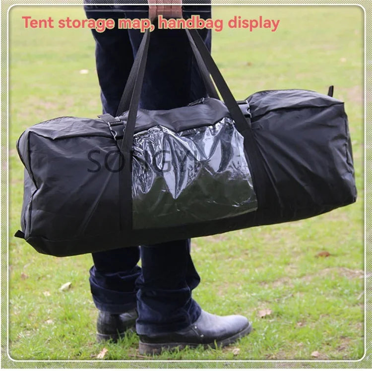 New Exercise BBQ Camping Large Tunnel Tent One Room Two Living Rooms Rainproof Ten People Outdoor Equipment Camping Supplies