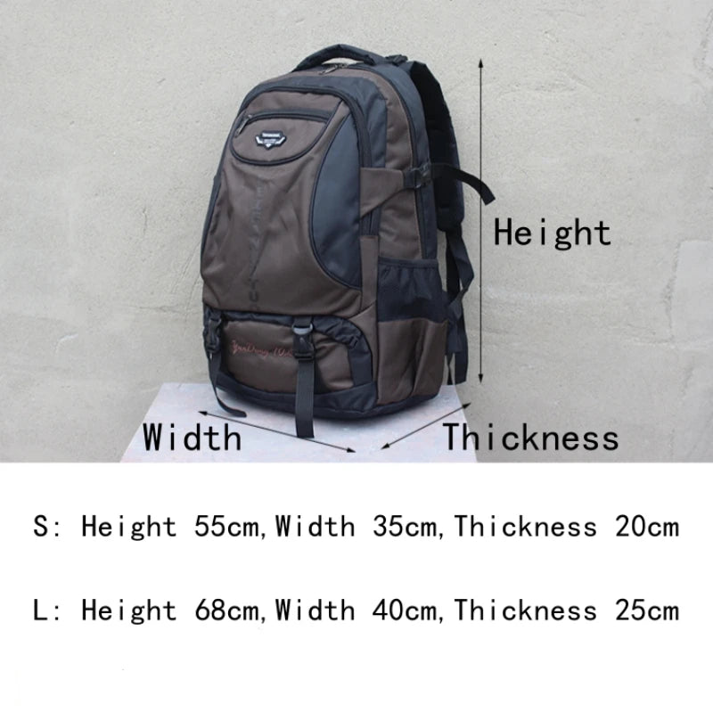 70L 85L Waterproof Hiking Backpack Large Capacity Outdoor Climbing Sports Bag Men Women Travel Mountaineering Luggage Rucksack