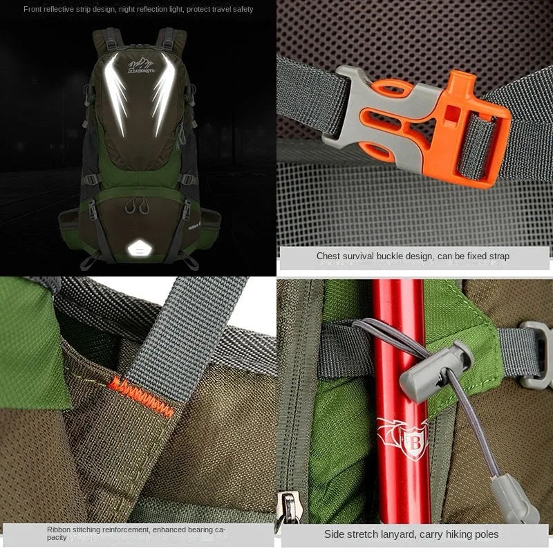 Travel Backpack For Men New Waterproof Outdoor Camping Knapsack Women Hiking Back Pack Multifunction Cycling Backpack Male