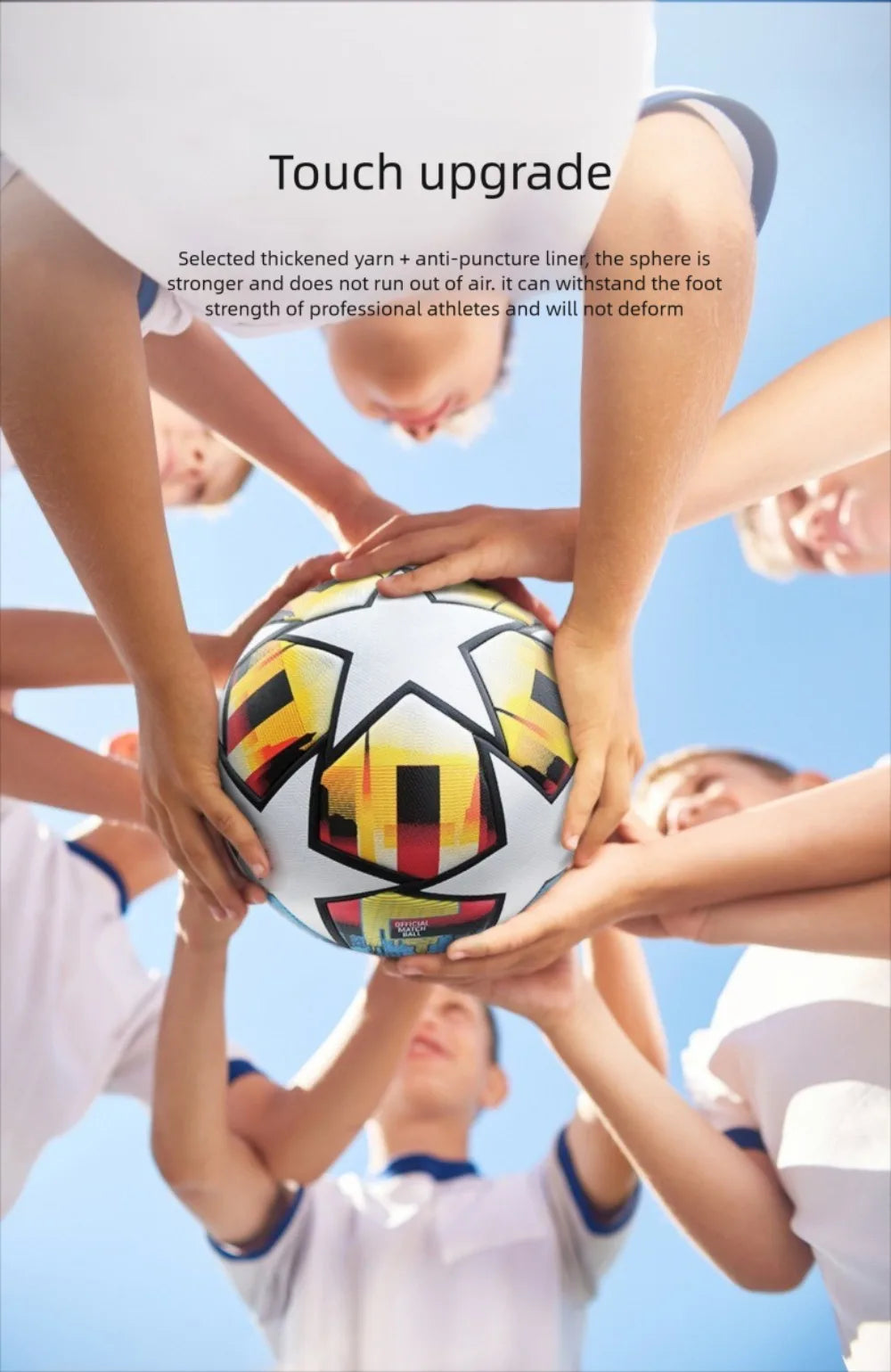 High Quality Standard Size 5 Soccer Ball Professional Seamless League Match Balls PU Material Children's Football School