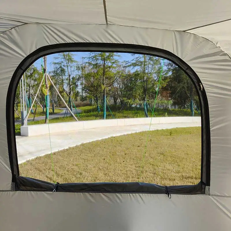 Pop-up SUV Camping Tent: 4 Person Instant Easy Setup Family Tent Connected to Vehicles to Achieve the Freedom of Heat&Cooling