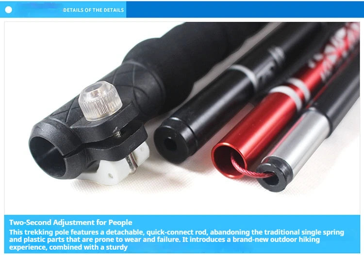 Trekking Poles for Hiking Walking Sticks for Seniors Collapsible and Lightweight, 2pc Set - Hiking Poles for Backpacking Camping