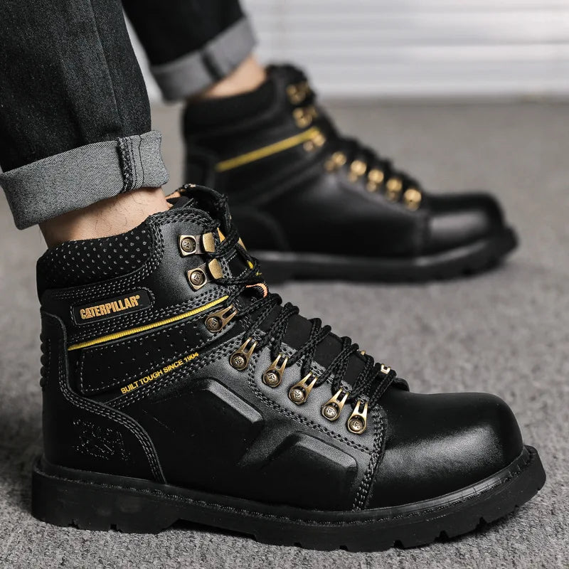 Hot Selling Men's And Women's Motorcycle Boots, Genuine Leather Couple's Workwear Boots, Outdoor Hiking Boots, Hiking Boot, Cyc