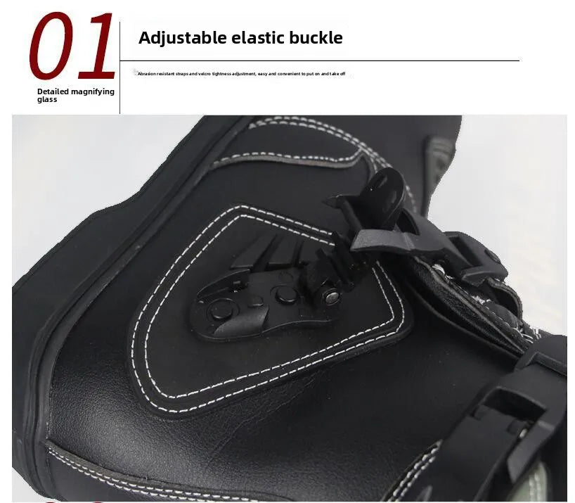 Motorcycle Riding Racing Boots Men's and Women's Anti-Collision Drop Protection Motorcycle Long Thigh Boots for Four Seasons