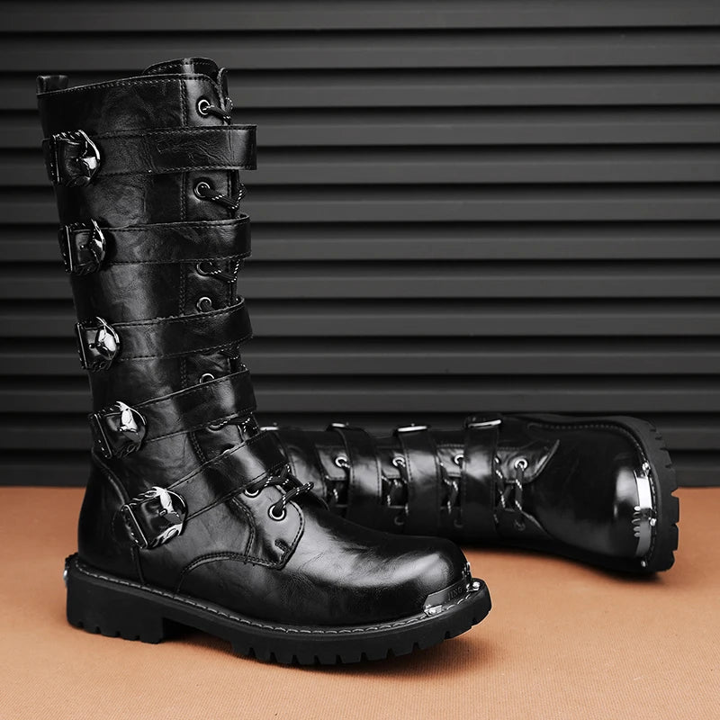 Motorcycle Boots New Men's Outdoor Fashion High Top Shoes For Men Women High Quality Comfort Anti-collision Protective Boot 2025