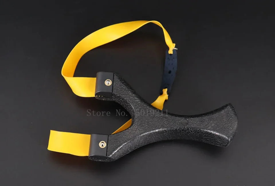 Outdoor Hunting Shooting Catapult Entertainment Accessories Toys Hunting Resin Slingshot Catapult with Flat Rubber Band for Hunt