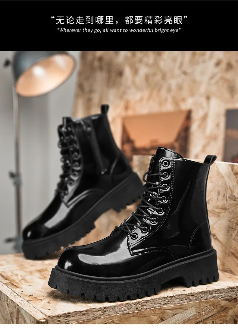 Boots Mens Shoes Casual Outdoor Platform Leather Walking Sports Fashion Luxury Designer Couple Unisex Women Ankle