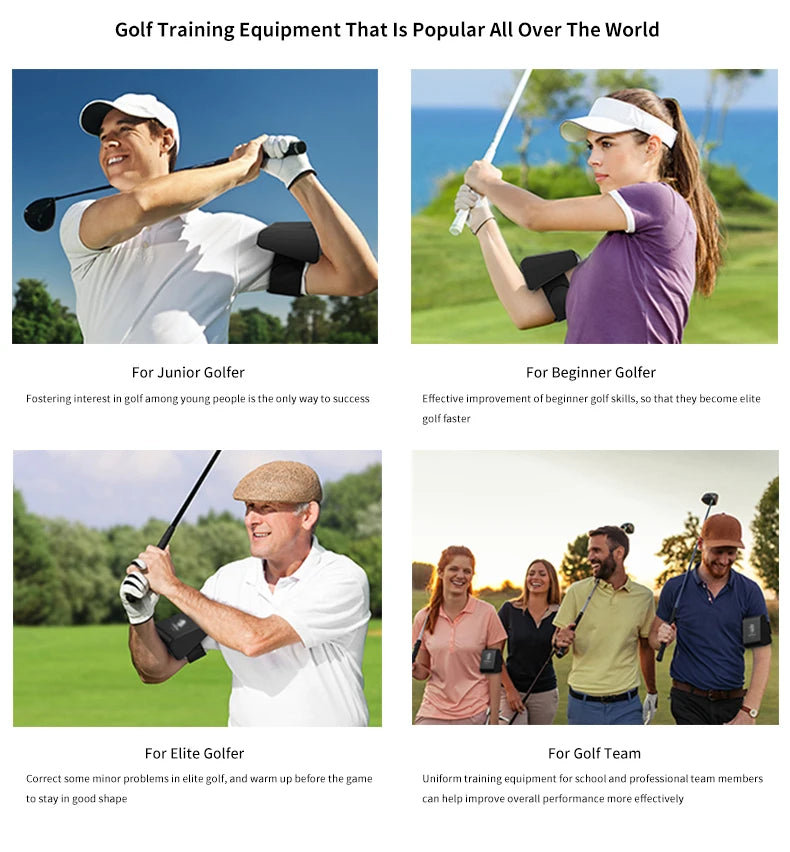 Pro Golf Swing Trainer Aid Arm Extender for Golf Teaching Aid, Useful Golf Accessorie，Golf Gifts for Avid and Beginner Golfer