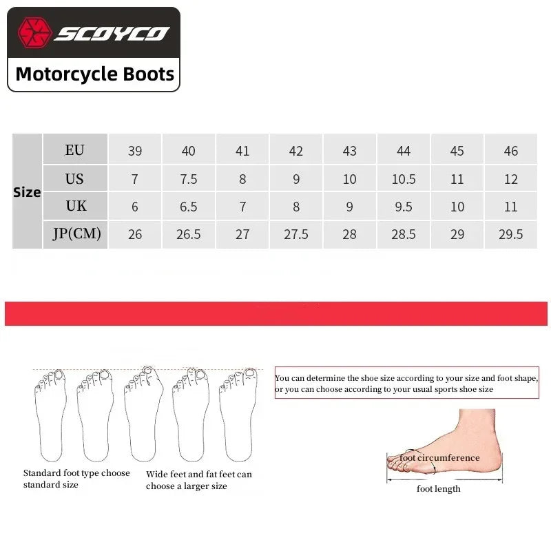 Scoyco Enduro Motorcycle Boots Man Waterproof Motorcyclist Shoes Brown Leather Motocross Boots Anti-slip Motorcycle Accessories