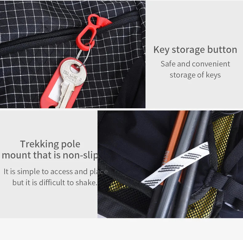 AONIJIE C9111 30L Unisex Multipurpose Hiking Backpack Daypack Travel Bag For Outdoor Trekking Climbing Mountaineering Camping