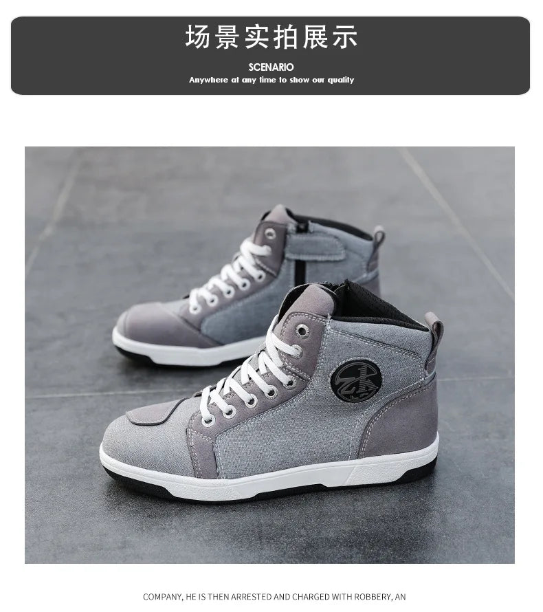 Motorcycle Riding Shoes Motorcycle Boots All Season Breathable and Anti Fall Riding Equipment Road Racing Shoes forRiders오토바이 부츠