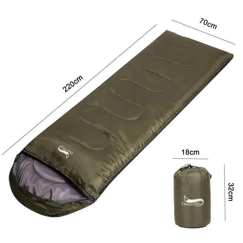 Outdoor Camping sleeping bag Hiking Backpacking Portable  Lightweight Spring and Autumn Sleeping Bag with Sack Waterproof