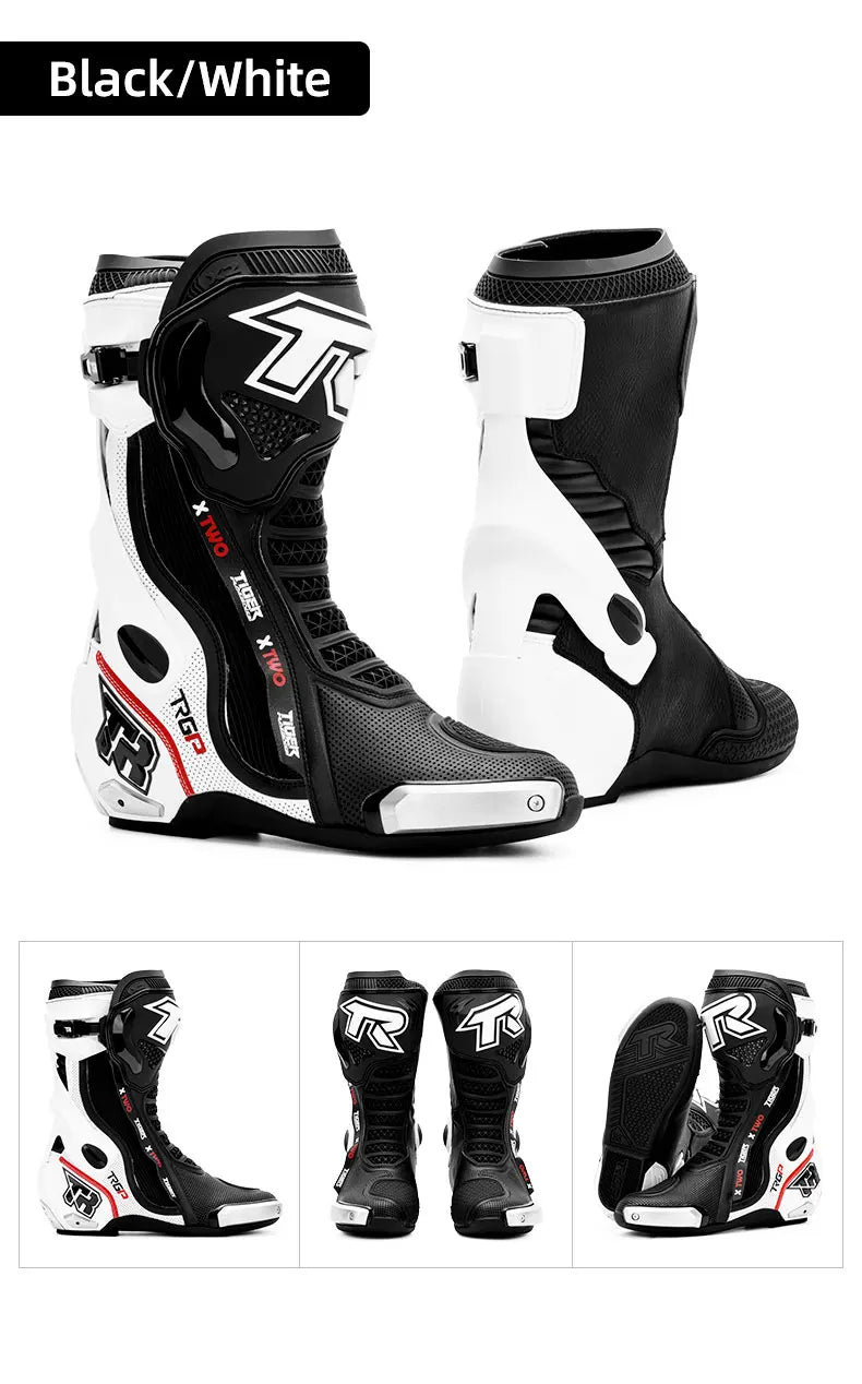 TR Tiger Brand Motorcycle riding boots Motorcycle shoes cycling shoes Imitation road rally off-road Fall resistant racing shoes