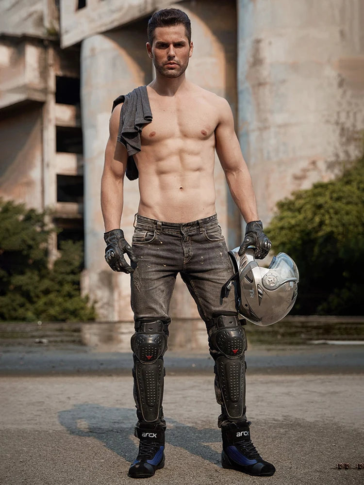 ARCX Motorcycle Boots Street Riding Shoes Anti-Slip Outdoor Trekking Hike Work Shoes for Men Breathable Non-slip Anti-fall