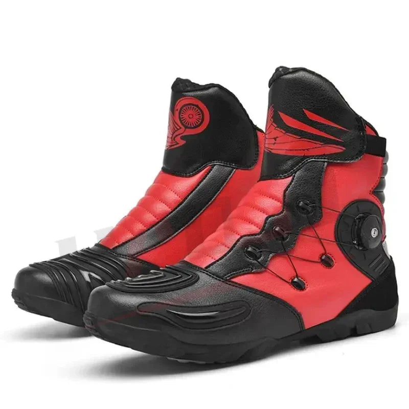Motorcycle Boots Waterproof Retro Enduro Equipment Motorcycle Boots Leather Motorcyclist Riding Shoes Botas Para Moto Mens