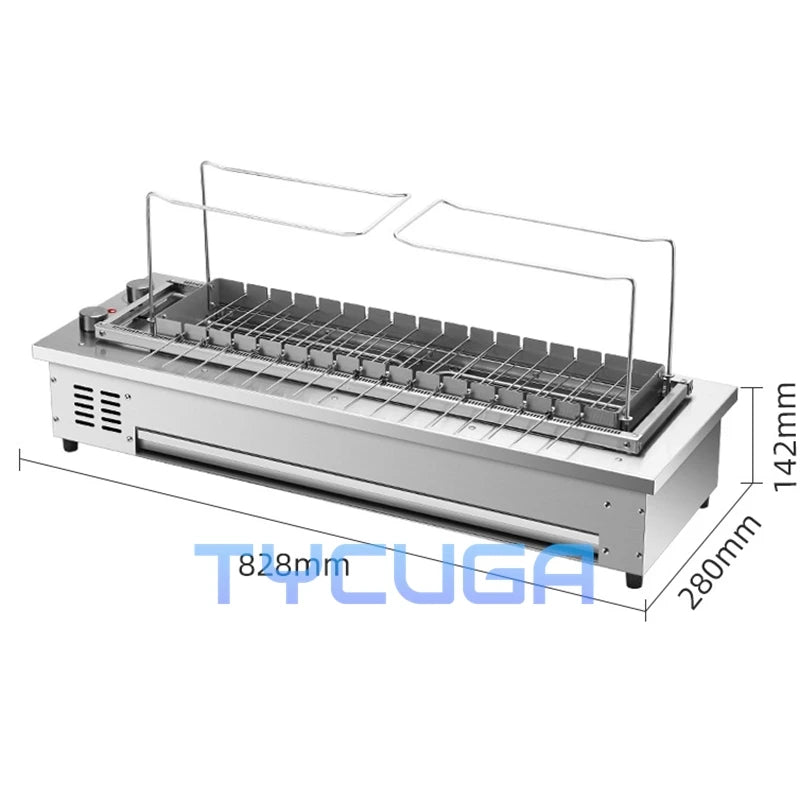 10/16 Grid Automatic Electric Grill Smokeless Barbecue Grill Table Top Portable Grill Indoor Carbon Free BBQ Hotplate Griddle