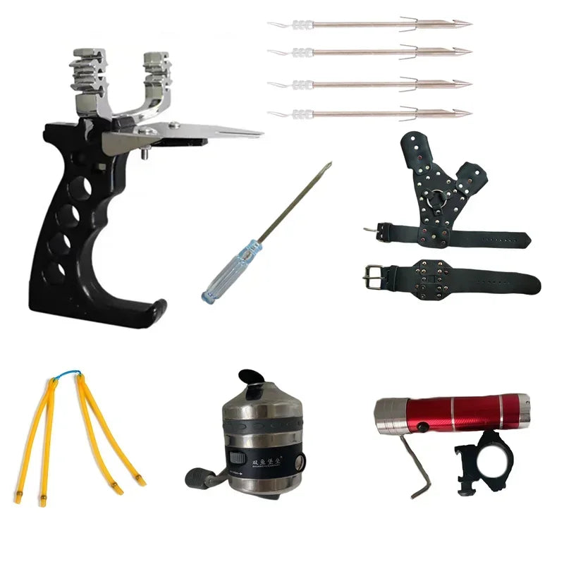 Big Power High-precision Fishing Slingshot With Laser Outdoor Hunting Catapult Outdoors Fishing Compound Bow Fishing Tools