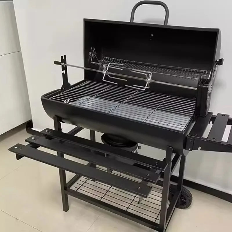 Barbecue Grill Courtyard Villa Charcoal Grill, Outdoor Grill, American Style BBQ Grill for 5 People