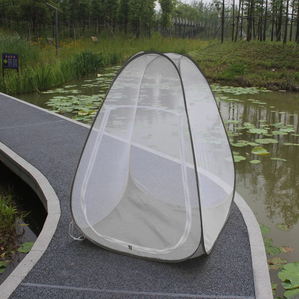 Buddhist Meditation Tent Single Mosquito Net Temples Sit-in Free-standing Yoga-meditation Shelter Cabana Quick Fold Camping Tent