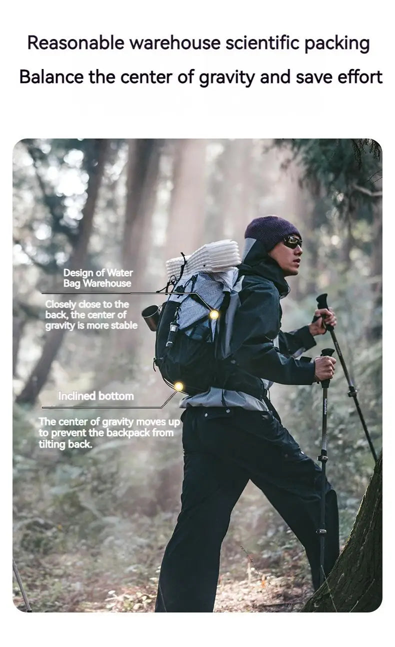 Naturehike 30+5L Ultralight Backpack Waterproof Camping Outdoor Climbing Hiking Sport Mountaineering Shoulder Men Women Bags