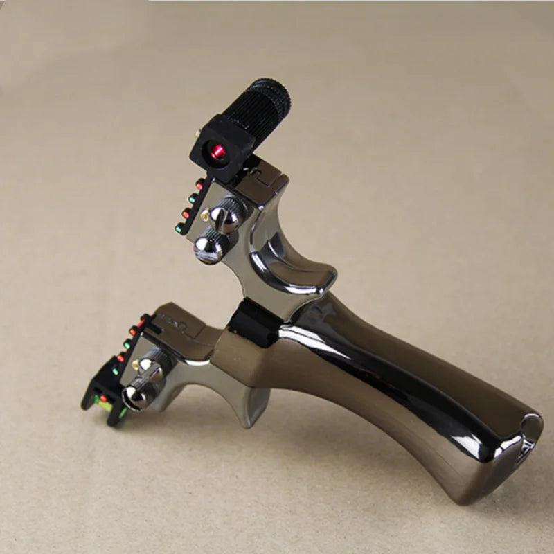 New Upgrade Slingshot Thickened Flat Rubber Band Outdoor Sports Quick Press Laser Infrared Hunting Launcher New Catapult Tools