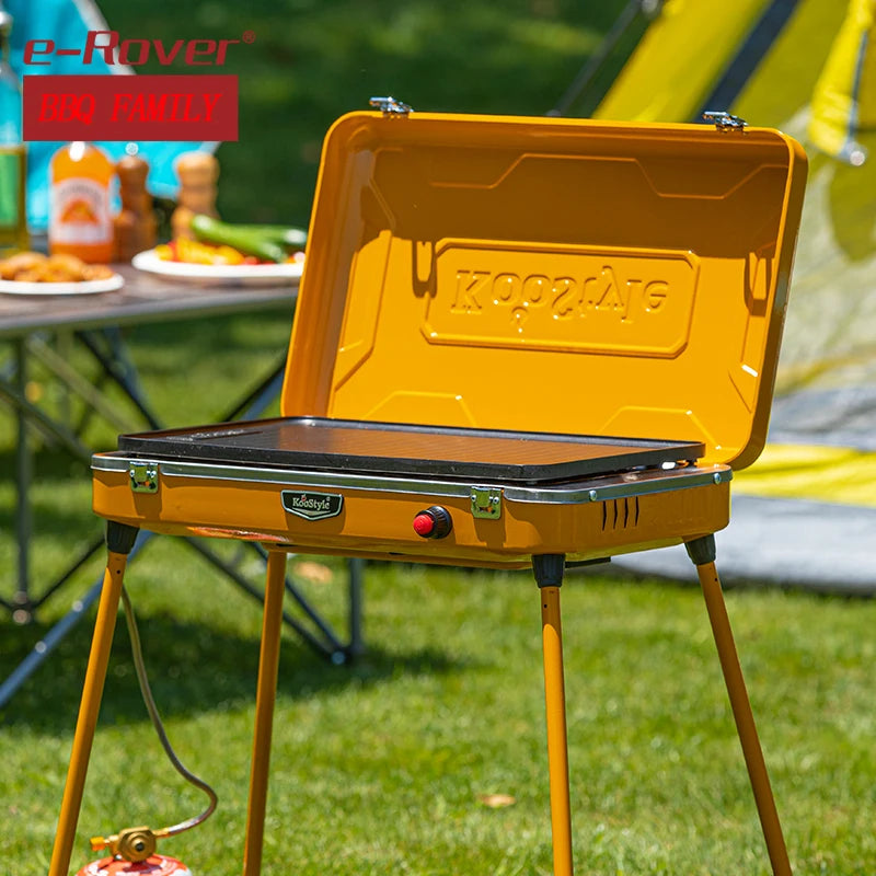 Home Outdoor Barbecue Grill Outdoor Portable Barbecue Stove Smokeless Small Barbecue Grill Gas Stove Small Barbecue Stove BBQ