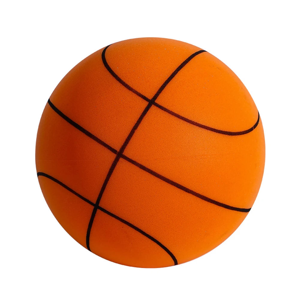 Kids Indoor Silent Basketball Ball 21/18cm High-Resilience Foam Silent Basketball Lightweight Small Basketball Basket Sports Toy