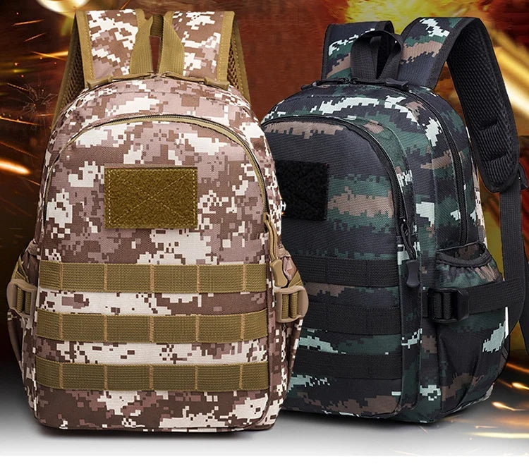 Children Tactical Backpack Small Student School Bag Kids Outdoor Hiking Travel Sports Backpack Summer Camp Camouflage Rucksack