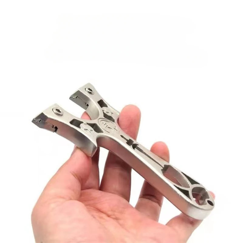 Alloy Slingshot Powerful Quick-press Design Catapult Compound Bow Professional Outdoor Shooting Sports Hunting Accessories Set