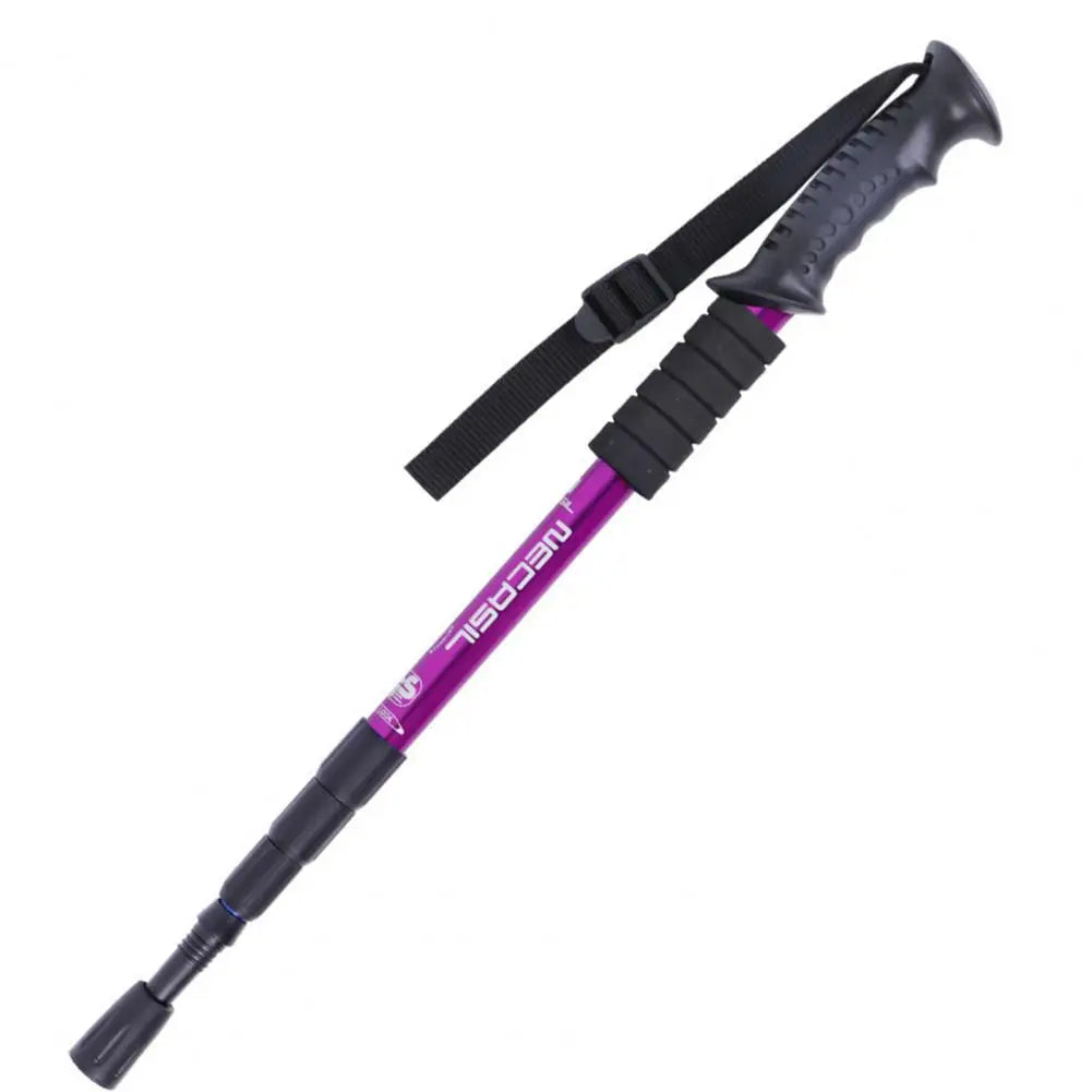 Trekking Poles Flexible Anti-rust Accessory Four-section Telescopic Trekking Poles Ultralight Hiking Travel Non-slip Stick