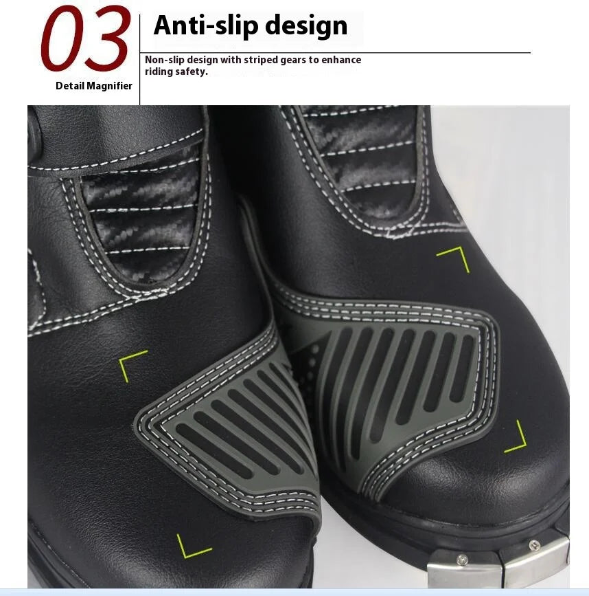 Motorcycle Riding Racing Boots Rain Professional Boot Men Women Crash Fall Protection Off-Road Motorbike Shoes Botas Motocross
