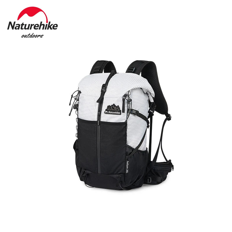Naturehike Helium 30l Lightweight Outdoor Backpack Waterproof Breathable Hiking Camping Sports Climbing Bag With Water Bag Hole