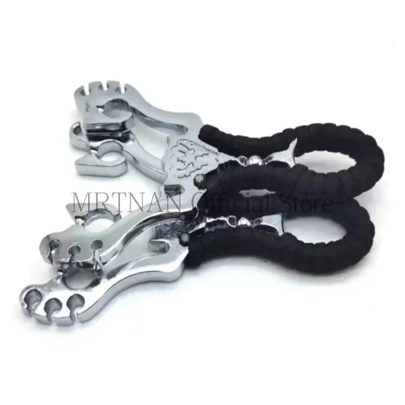 Professional shooting hunting alloy slingshot with high-quality outdoor accessories and high-quality rubber band game catapult