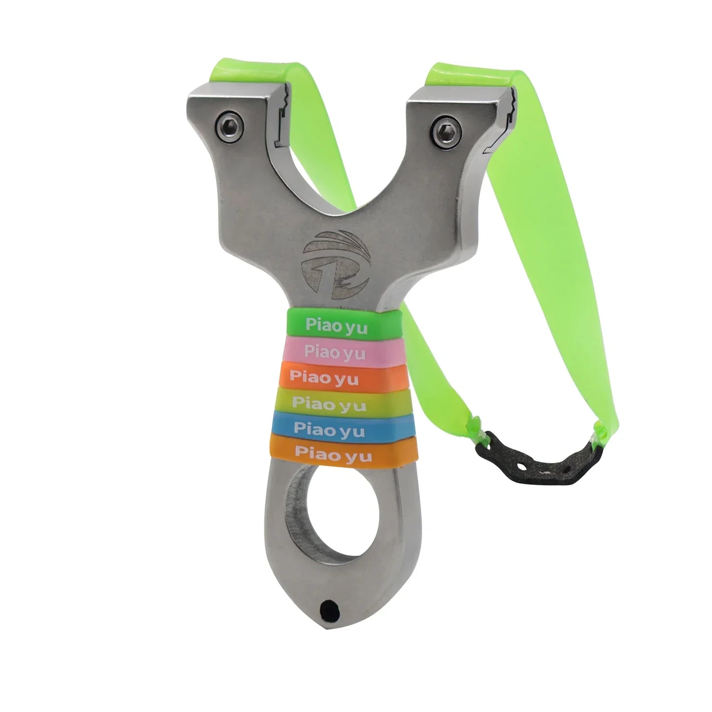 Traditional OTT Metal Cut Slingshot Stainless Steel Premium Portable Outdoor Shooting Hunting Slingshot with Rubber Bands