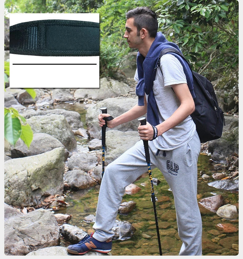 2Pcs/Pair Pioneer Trekk Poles Nordic Walking stick Telescopic Alpenstock Aluminum Alloy Shooting Walking Stick Crutch Senderismo