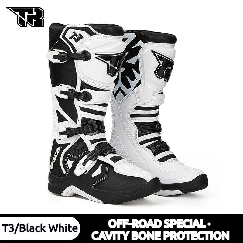 Motocross Enduro Professional Racing Boots Motorcycle Off-road Bottas Motorboat Shoes ATV MTB Motorcycle Long Racing Boots