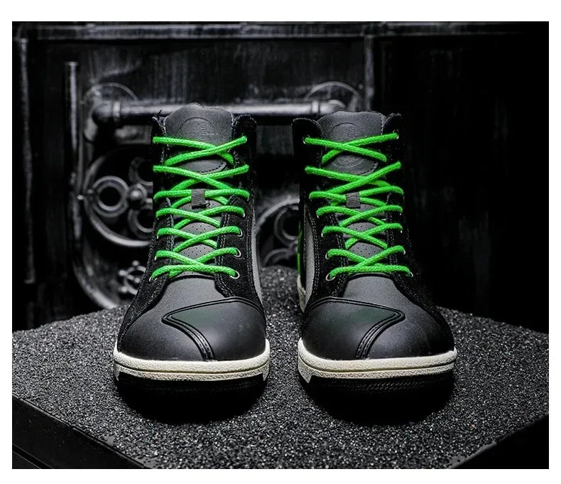 Motorcycle Shoes Men Motocross Boots Motobiker Racing Shoes Toe Cap Hardening Protective Cycling Shoes Summer Breathable Sneaker