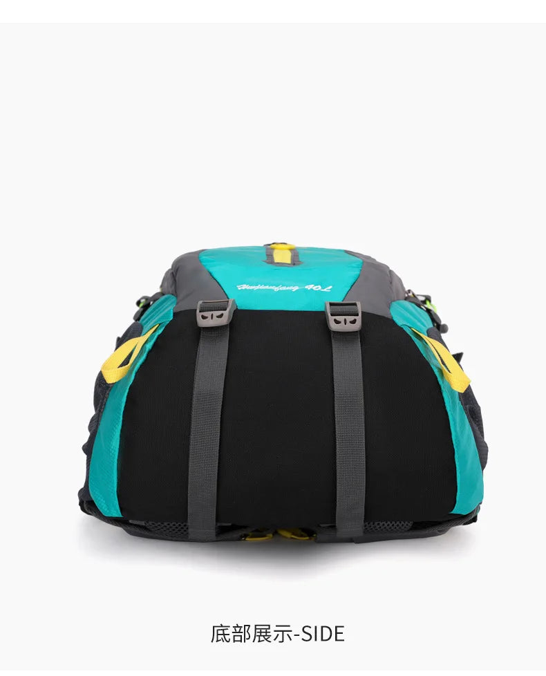 Men Women Outdoor Camping Travel Backpack 40L Water Repellent Climbing Hiking Laptop Daypack Trekking Reflective Strip Back Bags