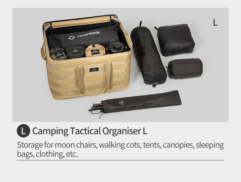 Thous Winds Outdoor Camping Storage Bag Meal Bag Large Storage Lamp Cookware Tableware Bag Picnic Travel Camp Bag Supplies