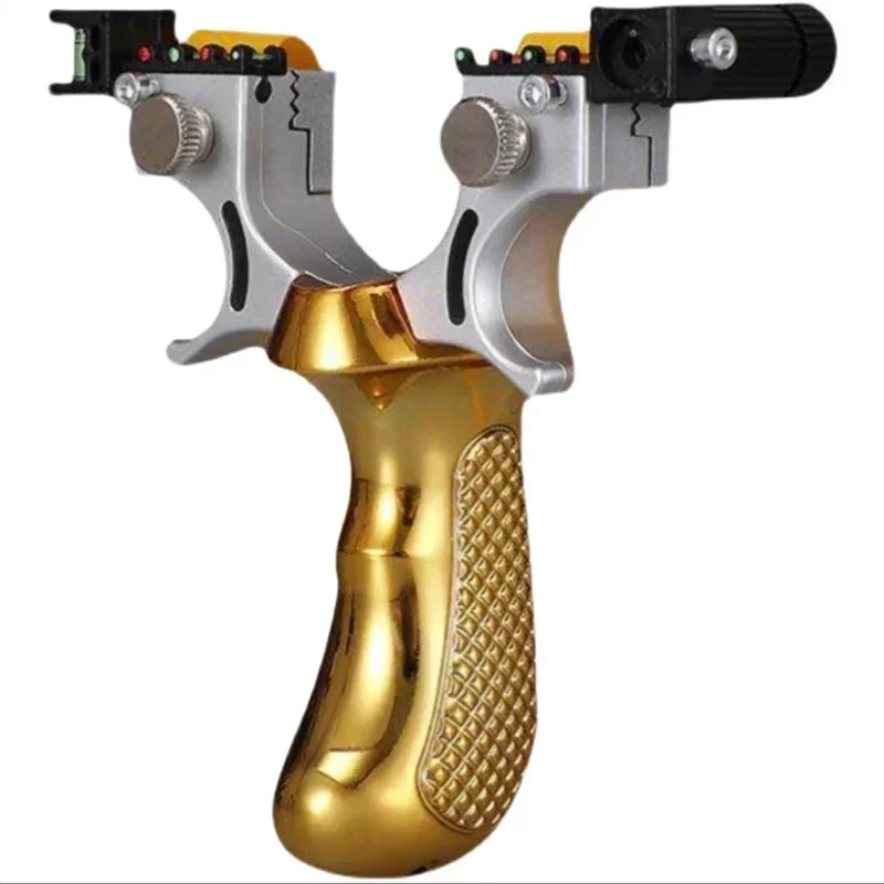 Hunting Slingshot High-power Laser Aiming Slingshot Outdoor Sports Shooting Game Practice Using High Precision Catapult