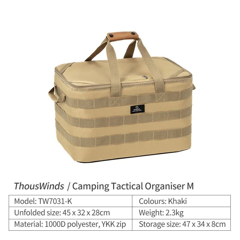 Thous Winds Outdoor Camping Storage Bag Meal Bag Large Storage Lamp Cookware Tableware Bag Picnic Travel Camp Bag Supplies