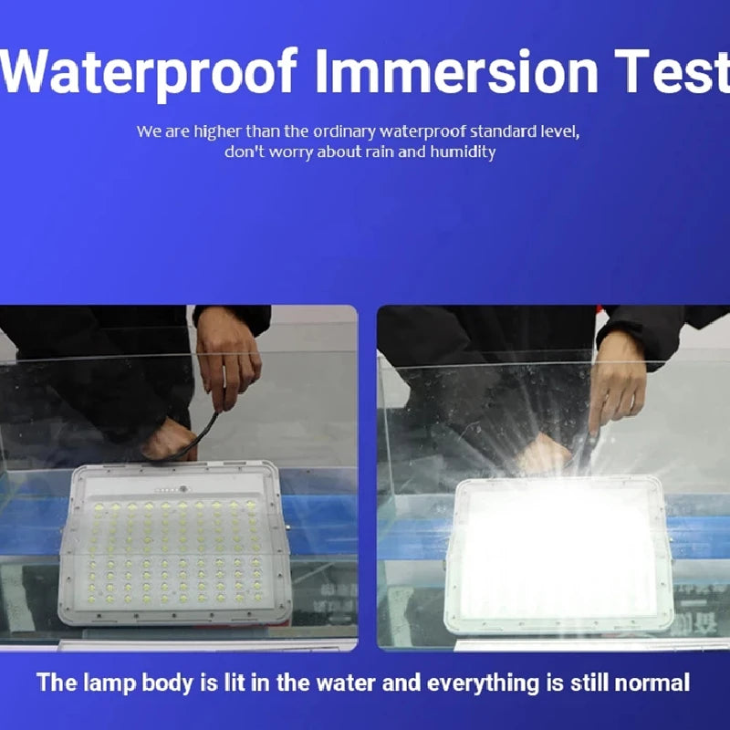 800W Outdoor Solar Spotlights 20000mah Aluminum Waterproof Super Bright Solar Street Flood Wall Light Exterior Solar Lights