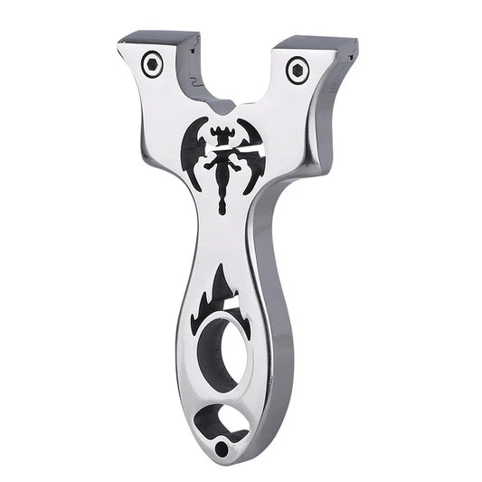High Quality Slingshot Catapult Hunting Stainless Steel With Rubber Band Outdoor Shooting Game Sling Shot