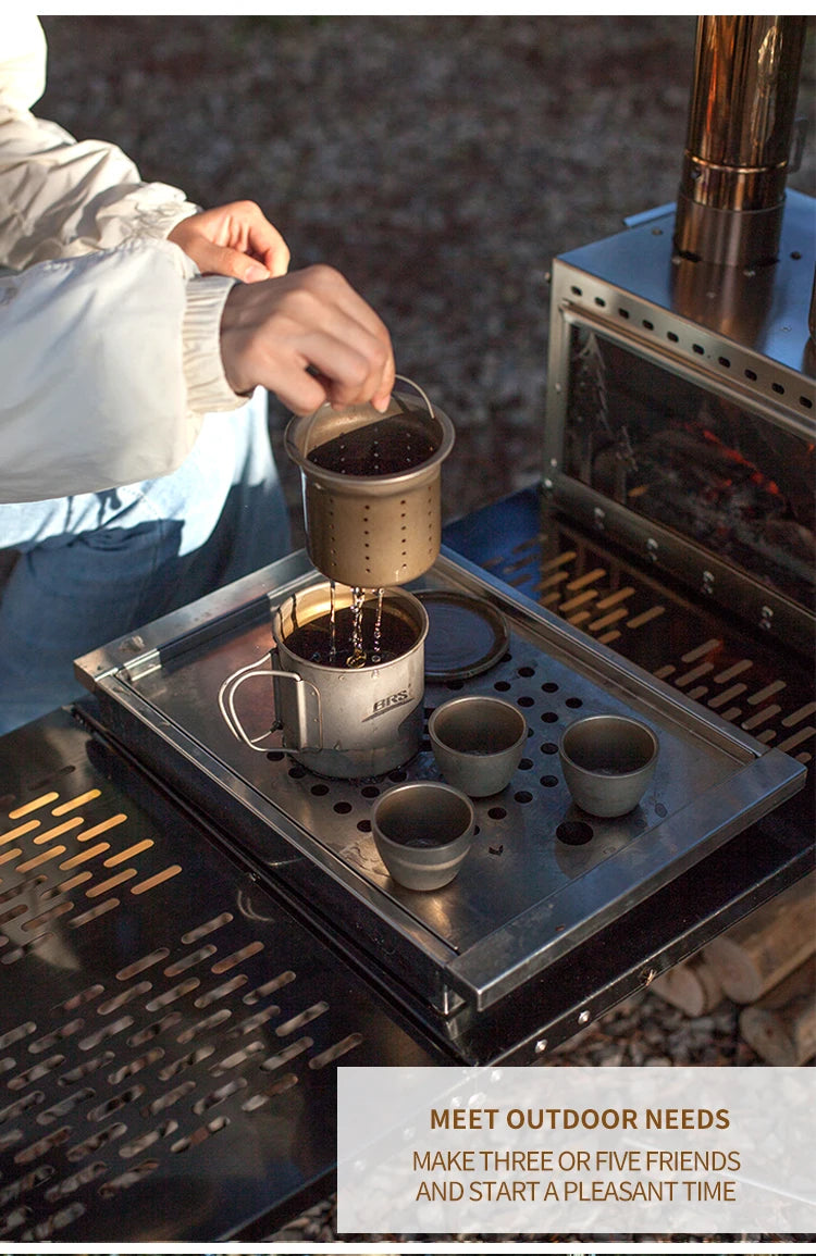 Firewood Stove Tent Heater Wood Furance Pellet Stove Brazier Grill Outdoor Camping Stove Portable Tent Heating Drawer Oven New