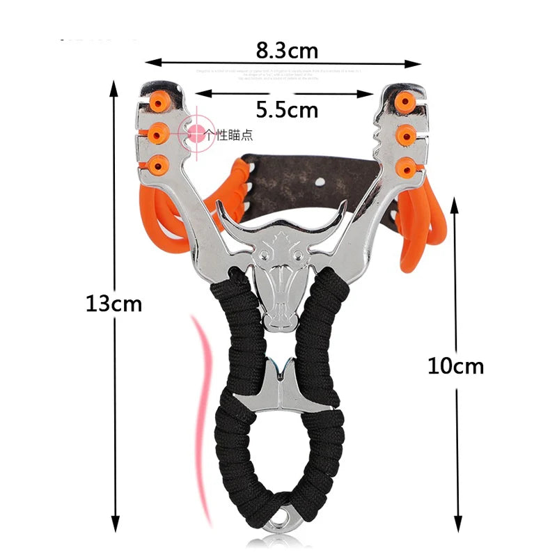Metal Traditional Slingshot Classic Design with High Elastic Rubber Bands Sling shot Outdoor Hunting Shooting Catapult Slingssho