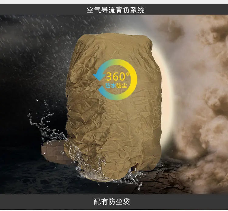 90L Outdoor Camping Tactical Backpacking Large Capacity Backpack MOLLE Multifunctional Outdoor Backpack