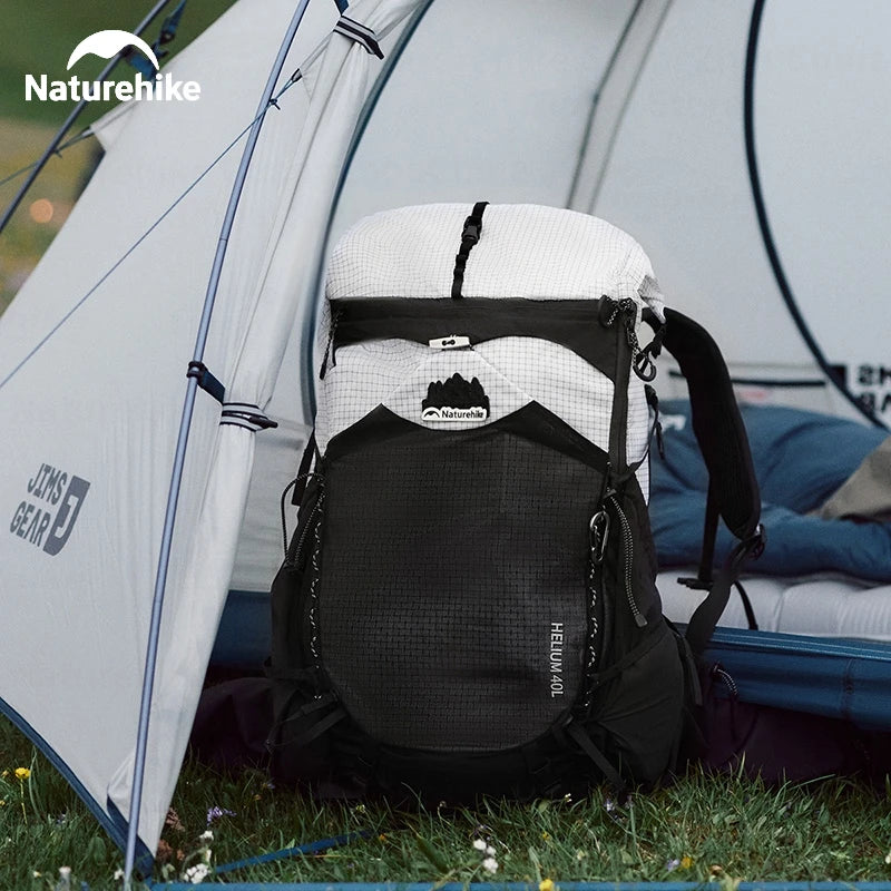 Naturehike Helium 40L Hiking Backpack Internal Frame Large Anti-slip Outdoor Travel Sports Climbing Shoulder Bag With Rain Cover